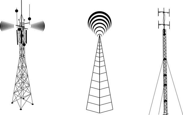 realistic satellite antenna. research antenna - Vector, Image