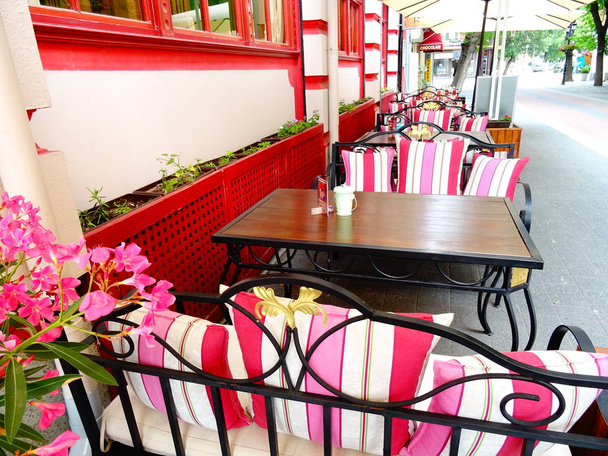 view of Open Restaurant furniture - Foto, Imagen
