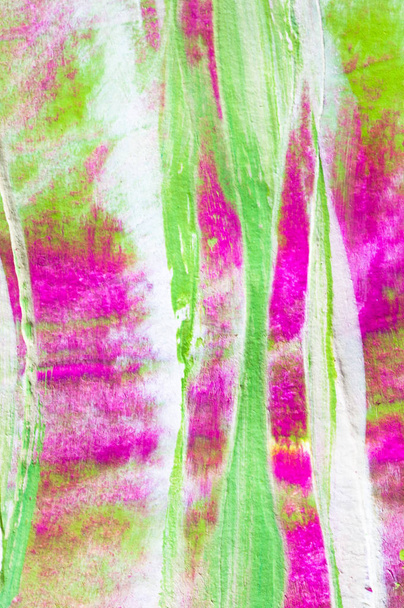 pintura abstrata rosa, verde branco
 - Foto, Imagem