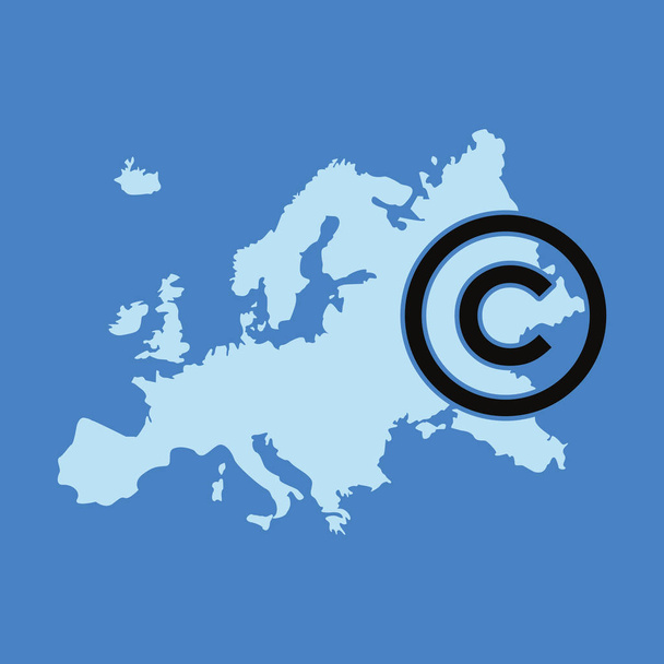 auteursrechtelijke bescherming van de intellectuele eigendom - Vector, afbeelding