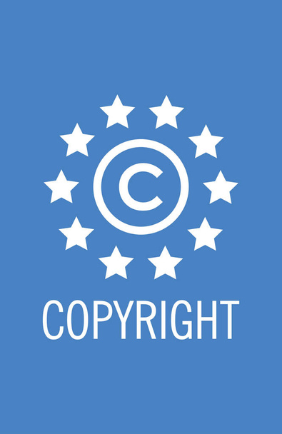 Ochrana autorských práv duševního - Vektor, obrázek