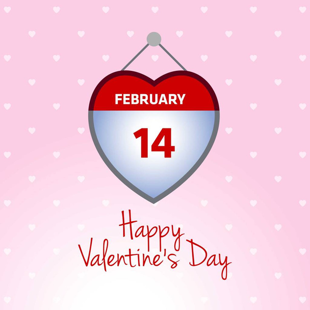 valentines day holiday greeting card - Vector, Image