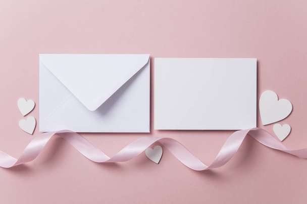 Blank love letter, valentine's day, wedding invitation - Foto, Bild