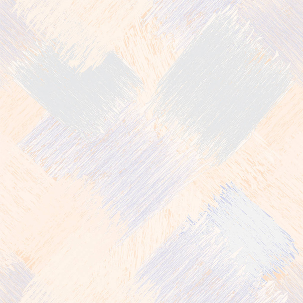Seamless diagonal pattern with grunge striped stained square elements in pastel blue,beige,white,orange colors for web design - Vector, Image