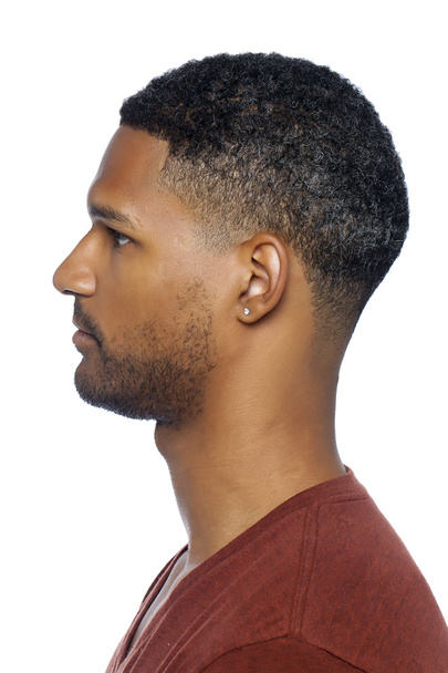 african american man in side view - Photo, Image