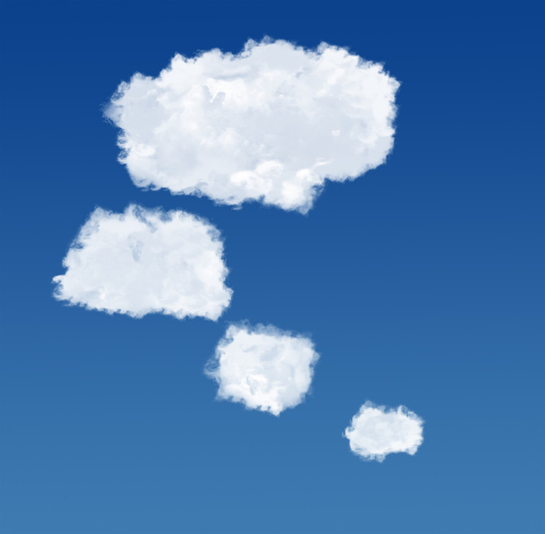 nubes de burbujas en el cielo azul
 - Foto, imagen