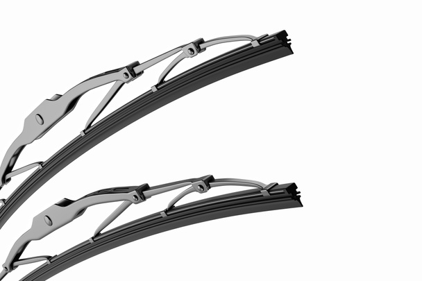 3D rendering. Wiper blade for car. Spare parts, auto parts for driver safety - Photo, Image