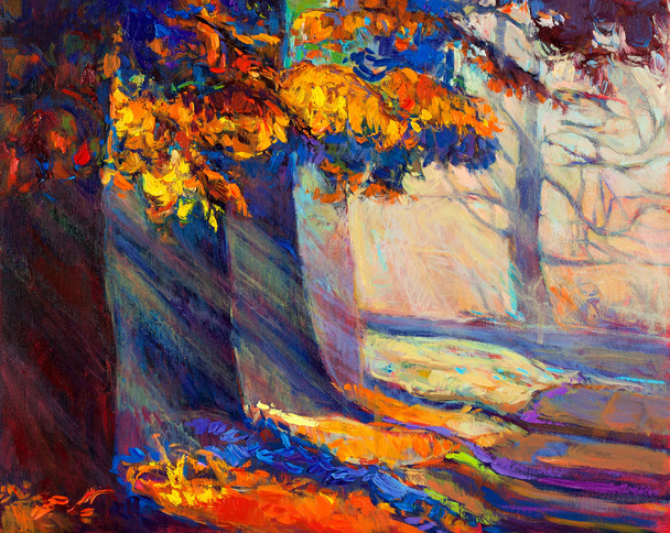 jesienny las - Zdjęcie, obraz
