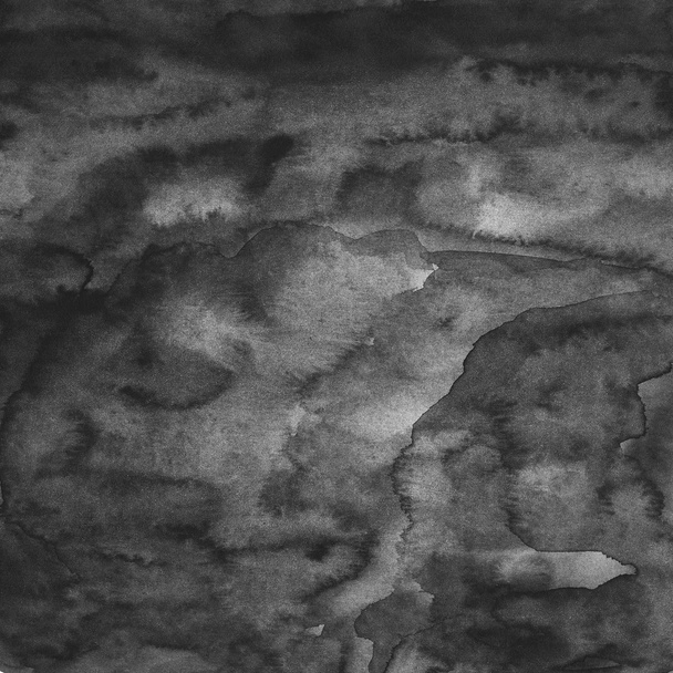 Чорна порожня акварельна текстура ручної роботи. Сірий абстрактний фон акварелі
. - Фото, зображення