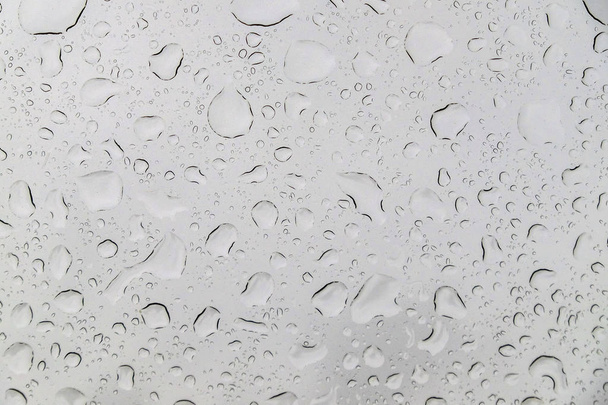 drops reflected in the transparent window - Photo, Image