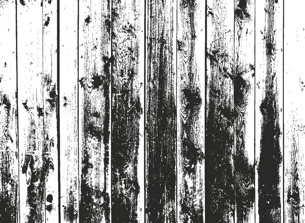 Ταραγμένη επένδυση ξύλινη σανίδα υφή, grunge φόντο. αφηρημένη απεικόνιση διανύσματος halftone - Διάνυσμα, εικόνα