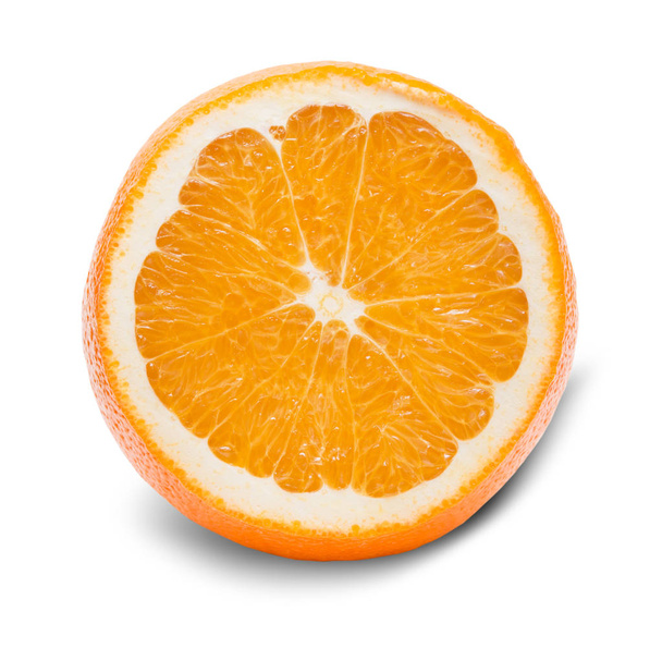 白い背景の上にジューシーなデザート オレンジが分離されました。 - 写真・画像