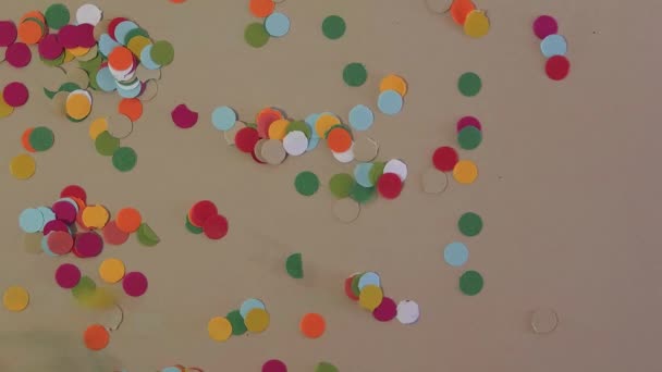 Confetti Number Six Background - Footage, Video