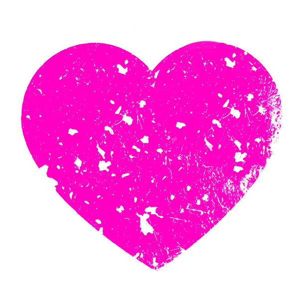 Beyaz zemin üzerine kavramsal kırık kalp şekli. Sevgi ve Sevgililer günü arka planda romantik sembol. - Fotoğraf, Görsel