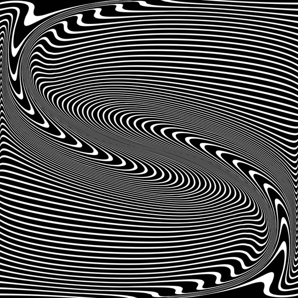 Wavy lines texture. Abstract design. Vector art. - Vector, Image