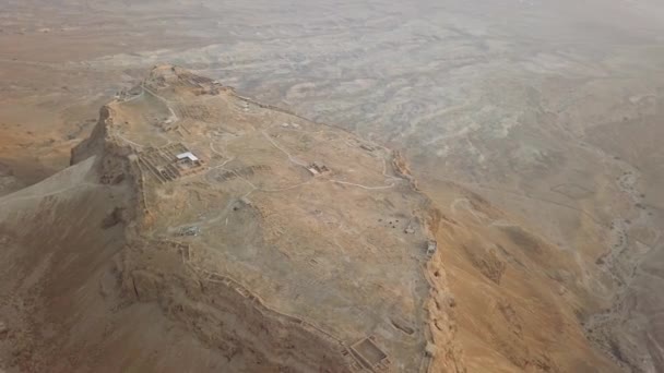 Dlouhý záběr pevnosti masada - Záběry, video