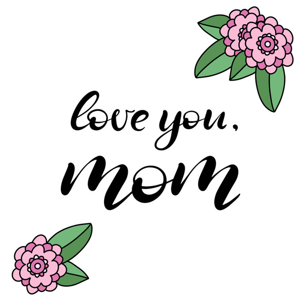 Happy Mother's Day Calligraphy Background - Vettoriali, immagini