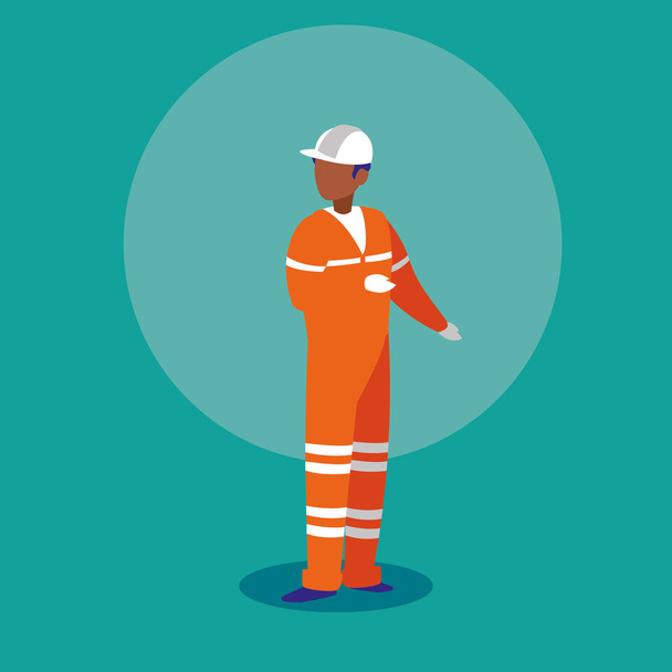 worker industrial avatar character - Vector, Image