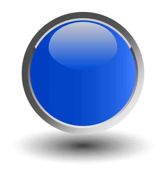 Blue glossy web button - Photo, Image