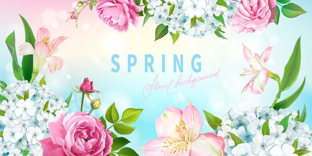 Spring collection background - Vector, Image