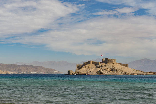 Landscape View of Salah El Din Castle in the Gulf of Aqaba, Red Sea, Taba, Egypt
 - Фото, изображение