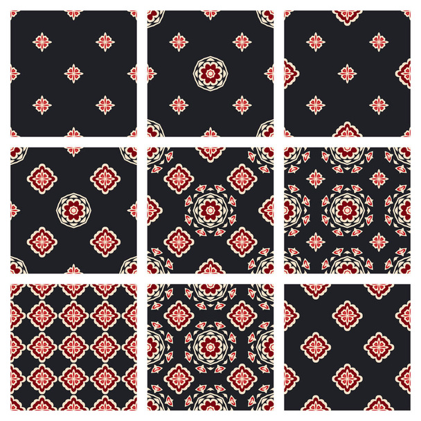 Muster retro moderne Grafik für Textilien . - Vektor, Bild