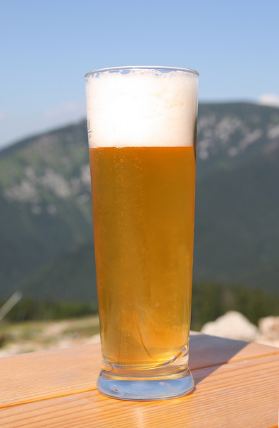 μπύρα στο κοντινό πλάνο πίνακα - Φωτογραφία, εικόνα