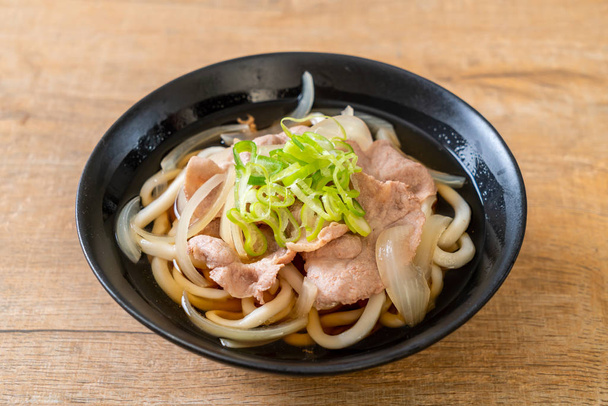 shoyu udon ramen noodle with pork (Shoyu Ramen) - japanese food style - Фото, изображение
