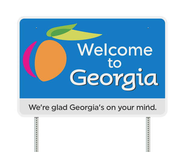 Векторная иллюстрация знака "Добро пожаловать в Грузию"
 - Вектор,изображение
