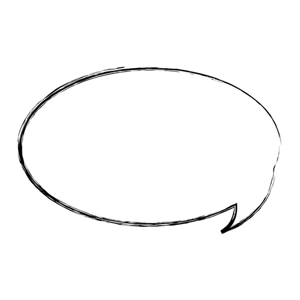 grunge chat bubble text message idea vector illustration - Vector, Image