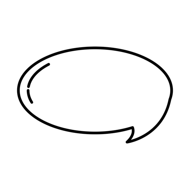 ligne notes chat bulle texte message vectoriel illustration
 - Vecteur, image