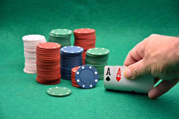 Buena mano de poker - Foto, Imagem