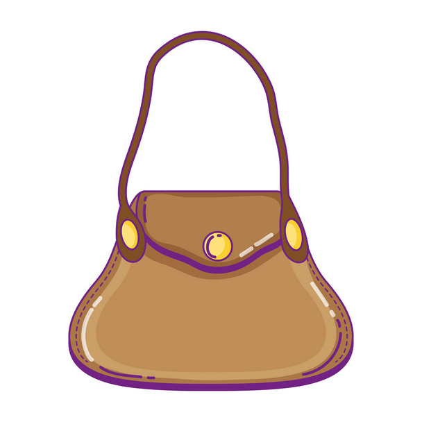 luxury fashion purse accessory trendy vector illustration - Vector, Image