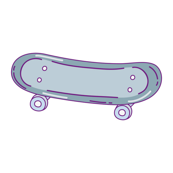 skateboard object style and extreme sport vector illustration - Vector, Image