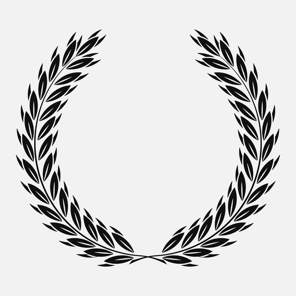 icon laurel wreath, spotrs design - illustration Black - Photo, Image