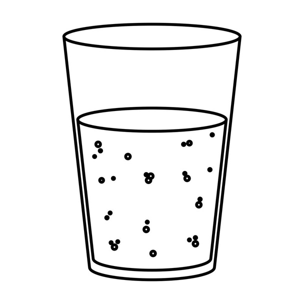 linii wódki alkohol szkła napojów alkohol ilustracja wektorowa - Wektor, obraz