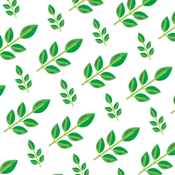 exotic nice plant leaves background vector illustration - Vector, Image