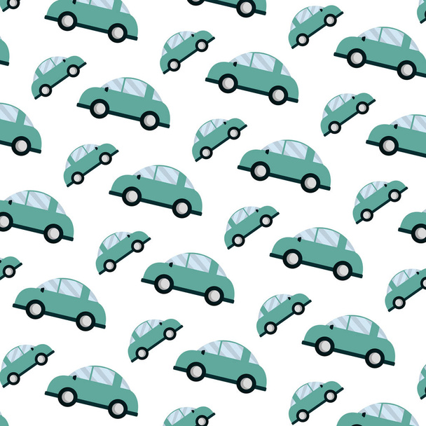 car transportation style vehicle background vector illustration - Vector, Image