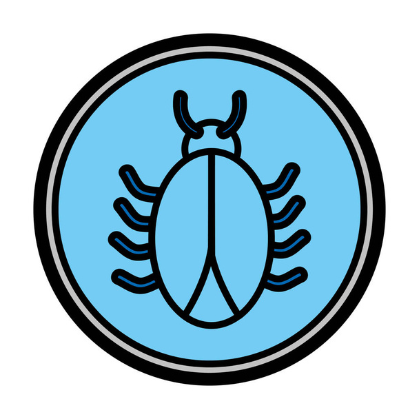 cor teia aranha mais escura símbolo emblema vetor ilustração
 - Vetor, Imagem
