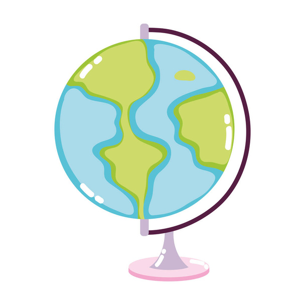 παγκόσμια γη πλανήτη Χάρτης γραφείο διανυσματικά εικονογράφηση - Διάνυσμα, εικόνα