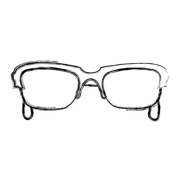 гранж моды солнцезащитные очки объект с векторной иллюстрацией стиля рамки
 - Вектор,изображение