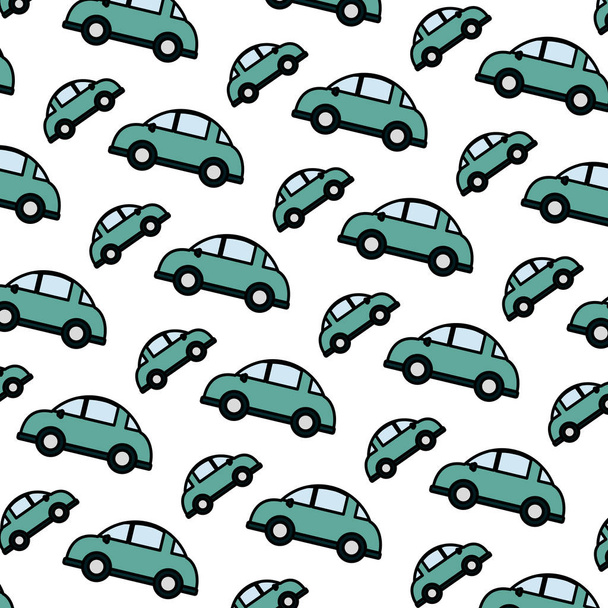 color car transportation style vehicle background vector illustration - Vector, Image