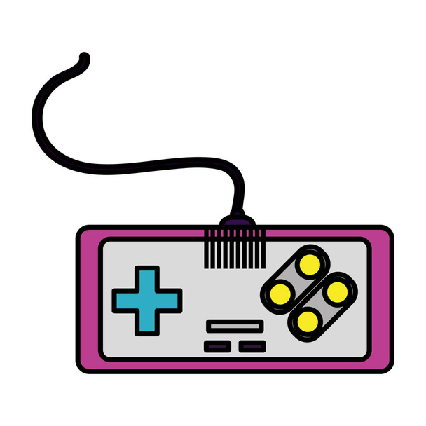 color videogame console simulator technology player vector illustration - Vector, Image