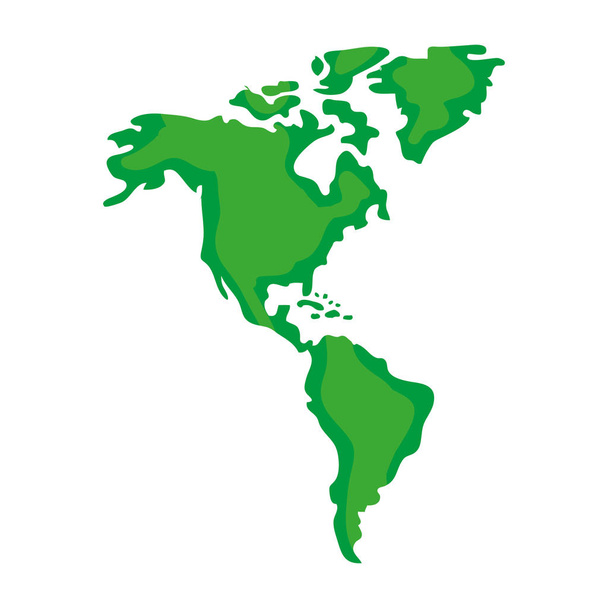 global america map geografia continente vetor ilustração
 - Vetor, Imagem