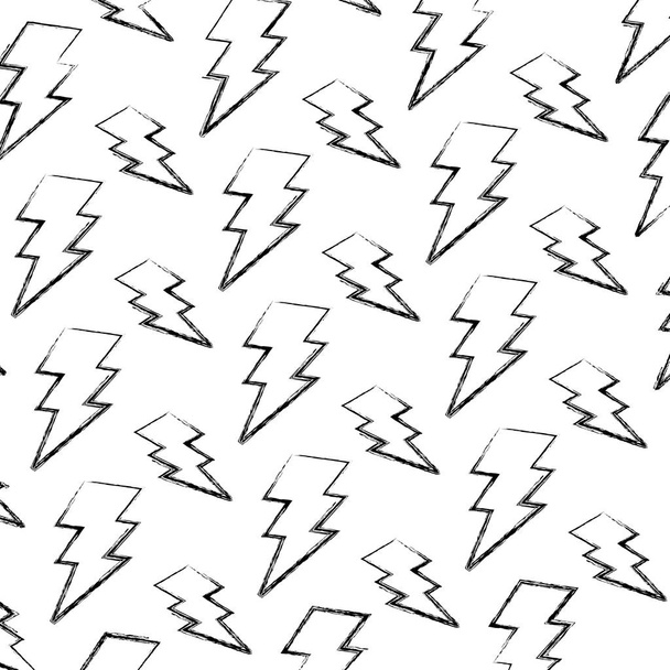 Grunge elektrische thunder darger symbool achtergrond vectorillustratie - Vector, afbeelding