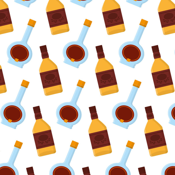 Векторная иллюстрация бланко текилы и бутылки для коктейля
 - Вектор,изображение