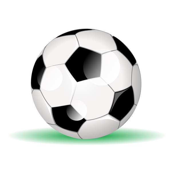 soccer ball on green shadow - Photo, Image