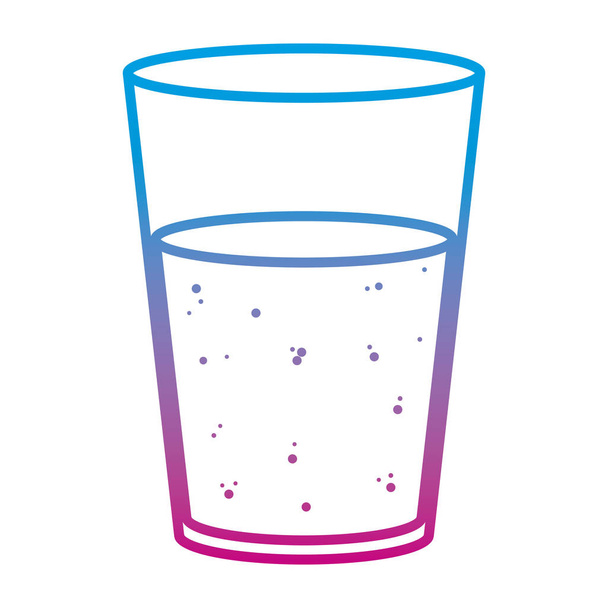 degradované linie vodka alkohol sklo nápoj alkohol vektorové ilustrace - Vektor, obrázek