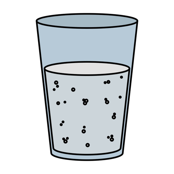 Barevná vodka alkohol sklo nápoj alkohol vektorové ilustrace - Vektor, obrázek