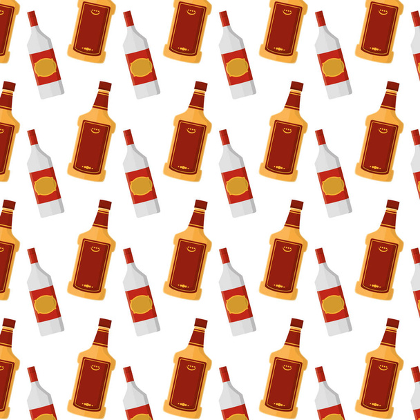 illustration vectorielle de fond de bouteille d'alcool tequila et schnapps
 - Vecteur, image